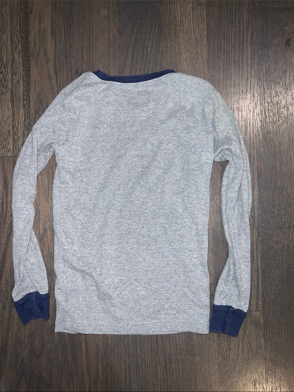 Carter's Grey and Navy Long-Sleeve Kids Pajama Set